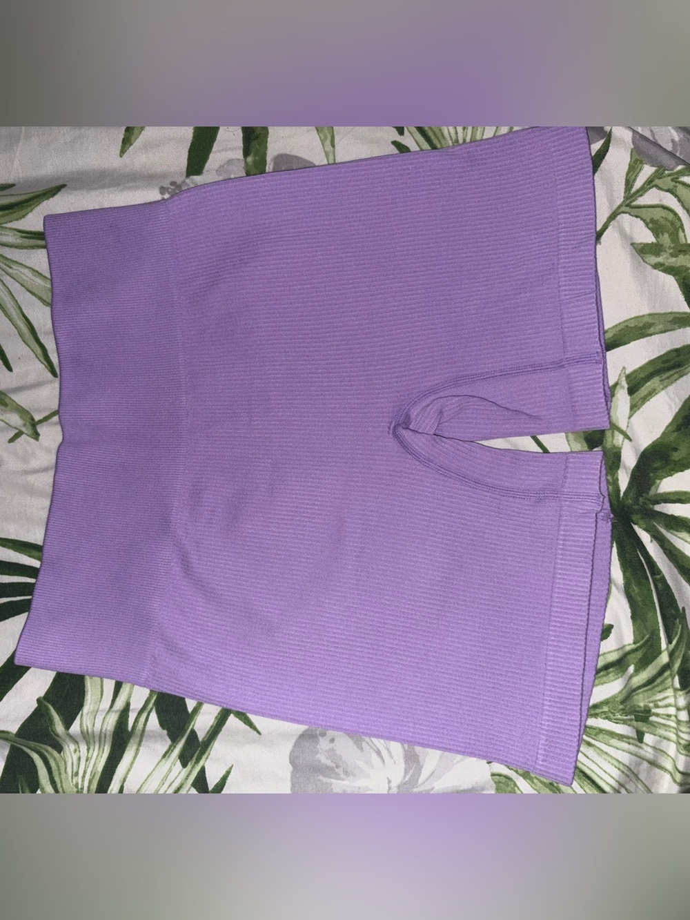 Lilac Ribbed Knit shorts